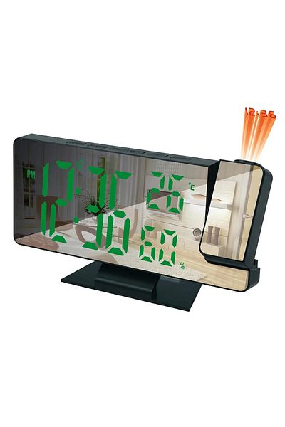 Choice Green Led Digital Alarm Clock Projection Clock Projector Ceiling Clock With Time Temperature Display
