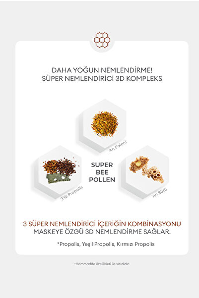 Missha Kuruluktan Kaynaklı Yıpranmış Cansız Ciltler İçin Yaprak Maske Bee Pollen Ampouler Mask