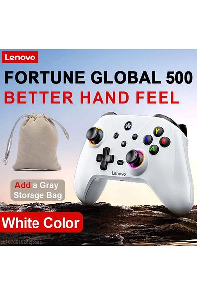 Choice S02 White and Bag Lenovo S02 Controller for Switch Joystick Gamepad Dual Vibration Wireless Bluetoot
