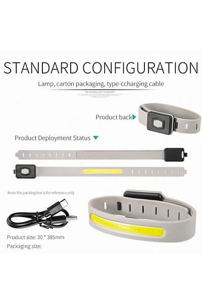 ESMARTER Night Running Light YD2307 LED Mini Portable Armband Light COB Night Running Wrist Lamp 500LM Outdoo