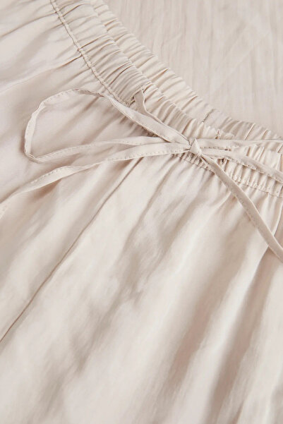 JJXX Jjxx Women's Jxhife Comfortable Fit Elastic Waist and Rope Detail Pants 12270928   Beige