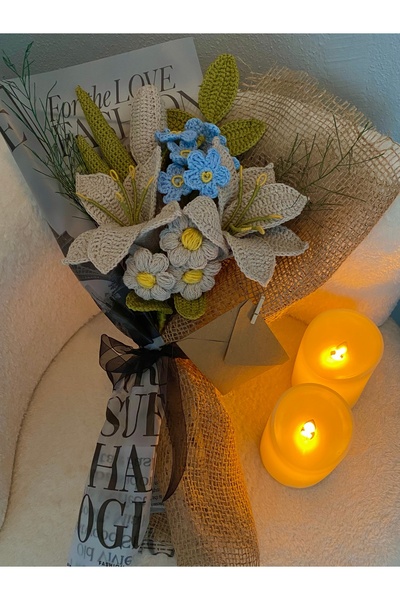 FLORANCE Çiçek örgü lilyum buket