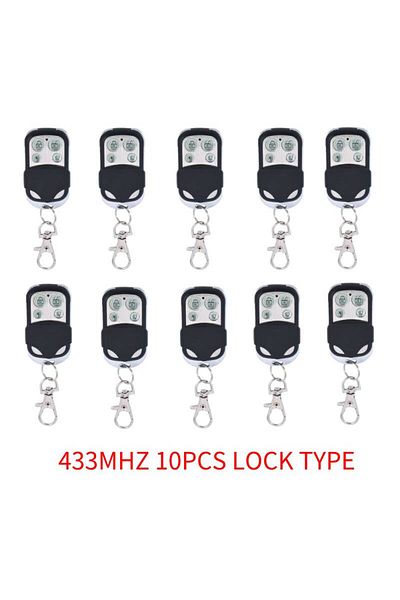 Choice 10PCS Lock Type GERMA 433MHZ Remote Control 4 Channel Garage Gate Door Opener Remote Control Duplica