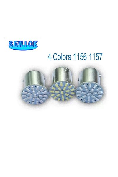 Choice 1157 BAY15D P21/5W أبيض 100 قطعة 1156 BAY15S P21W 3014 22 SMD مصابيح إشارة الانعطاف LED للسيارة الفرامل