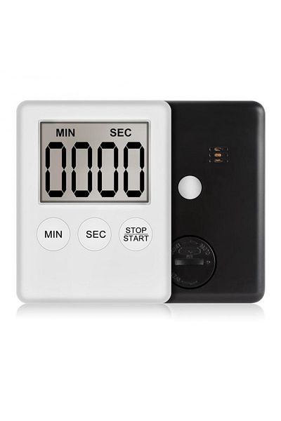 Choice Style A White JJYY Super Mini LCD Digital Display Kitchen Timer Square Kitchen Countdown Alarm Magne