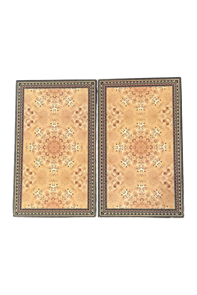 ESER Modern Carpet Patterned Plastic Sequined Backgammon Set 25 X 50 cm