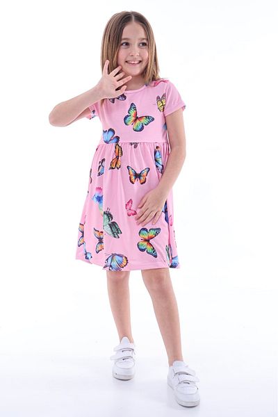 Teymbaby Girl's Butterfly Printed Suspender