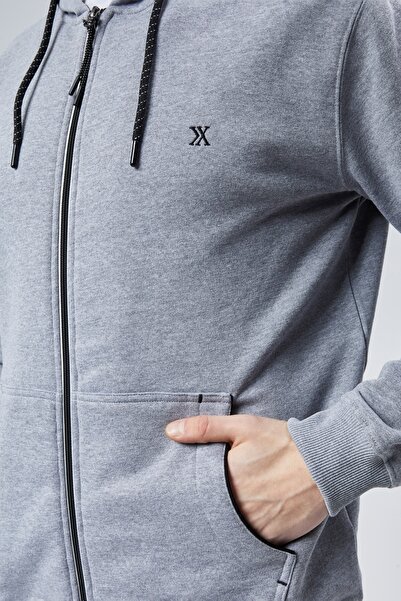 DOSXX Cordoba 1.kalite Pamuk Polyester Fermuarlı Erkek Uzun Kol Sweatshirt Hırka