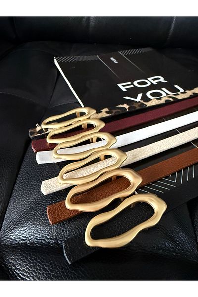 Fiori Cureaua subțire cu cataramă Ital Design, centură pentru pantaloni, centură pentru cămașă, centură pentru haină