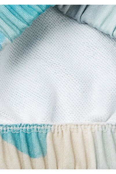 United Colors of Benetton Hanorac cu nervuri cu etichetă cu logo cu model pentru fete