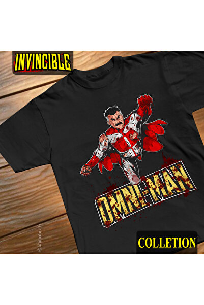 SHINOBIX تي شيرت كوميدي لا يقهر Omni-Man كبير الحجم