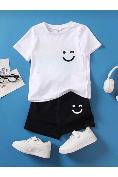 DOCE ELEGANTE Emoji Printed Children's Suit