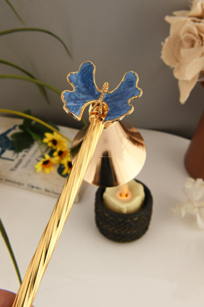 TR Turan Collection KELEBEK Figürlü Mum Söndürme Aleti Metal Mum Söndürücü Al...