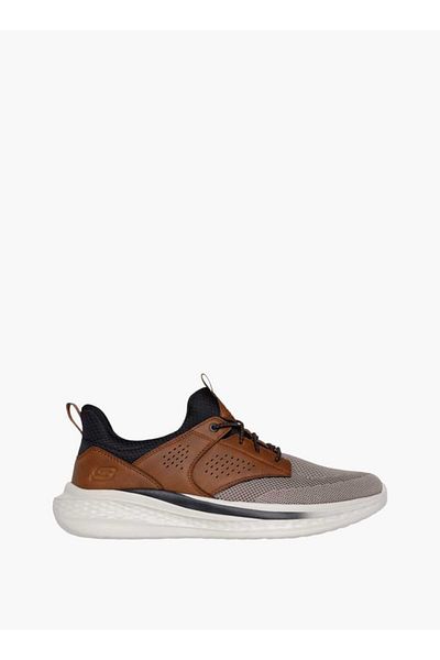 SKECHERS Men's Panelled Lace-Up Running Shoes - SLADE