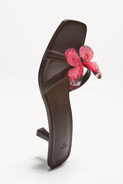Bershka High-heel sandals with butterfly detail