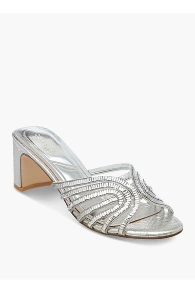 Celeste Women's Embellished Slip-On Sandals with Block Heel