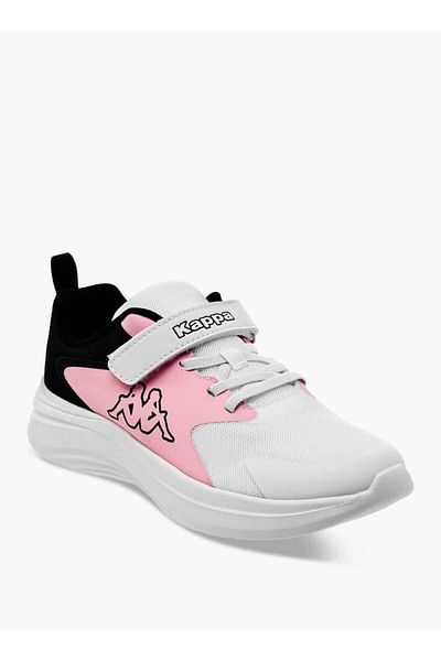 Kappa Girls' Colourblock Sports Shoes with Hook and Loop Closure