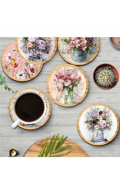 fabriflow exclusive Stylish Decorative Patterned Coaster