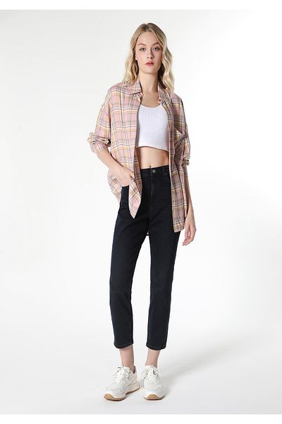 Colin's 891 Maya Pantaloni de jeans din denim pentru femei, cu talie medie, cu picior micșorabil
