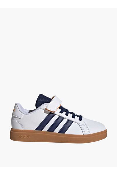 adidas Boys' Panelled Sneakers with Hook and Loop Closure - GRAND COURT 2 0 EL C