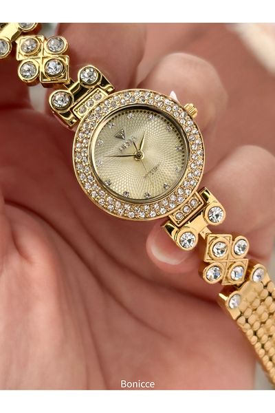 Fiesta Gold Yellow - Rectangular Case and Bracelet with Steel Cord for Bridal Engagement Wedding
