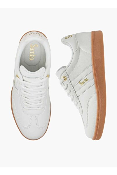 Samba حذاء رياضي نسائي من سامبا بأجزاء متداخلة يصل إلى الكاحل مع رباط للإغلاق