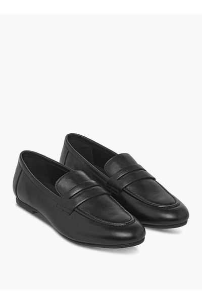 Paprika Leather Slip-On Loafers
