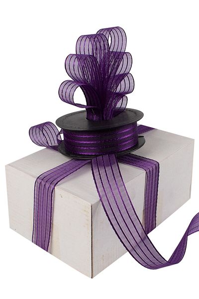 GÜLSEMALİ 5 Meters Chiffon Ribbon Ribbon Stripes Ribbon