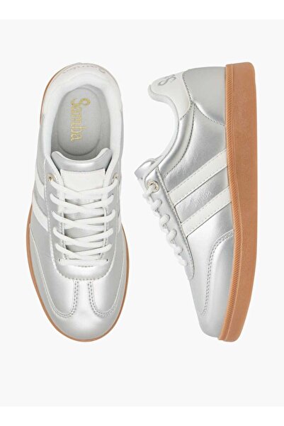 Samba حذاء رياضي نسائي من سامبا بأجزاء متداخلة يصل إلى الكاحل مع رباط للإغلاق