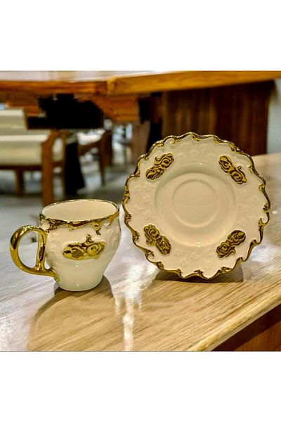 decovien 6 Person Porcelain Coffee Cup Set