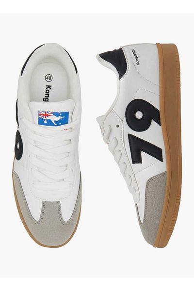 Kangaroos Men's Applique Detail Sports Shoes with Lace-Up Closure