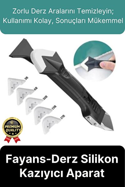 Svein Çok Amaçlı Mutfak Banyo Fayans Derz Silikon Temizleme Kazıyıcı Sıyırıcı...