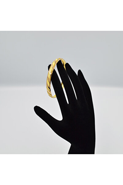 10 Gr 22 Ayar Kenarları Çizgili Parlak Bilezik