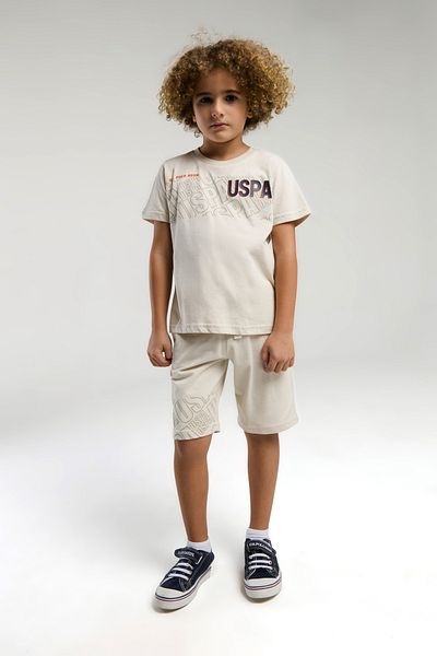 U.S. Polo Assn. U.S. Polo Assn. Boy's Licensed T-Shirt Bermuda Bottom Top Set
