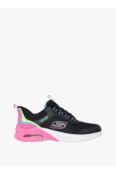 SKECHERS Girls' Lace Detail Slip-On Sports Shoes - MICROSPEC MAX