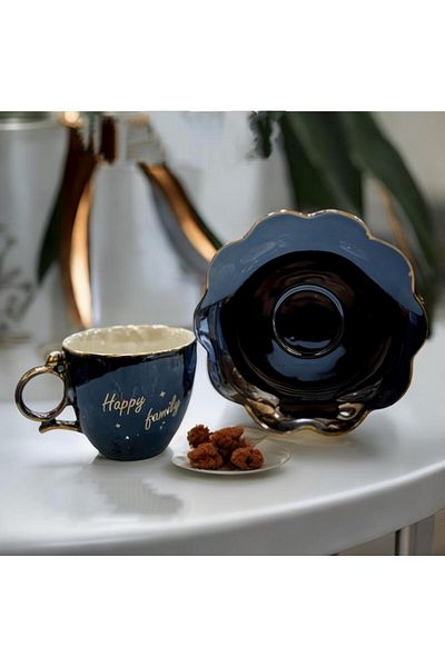 decovien 6 Persons Porcelain Nescafe Tea Cup Set