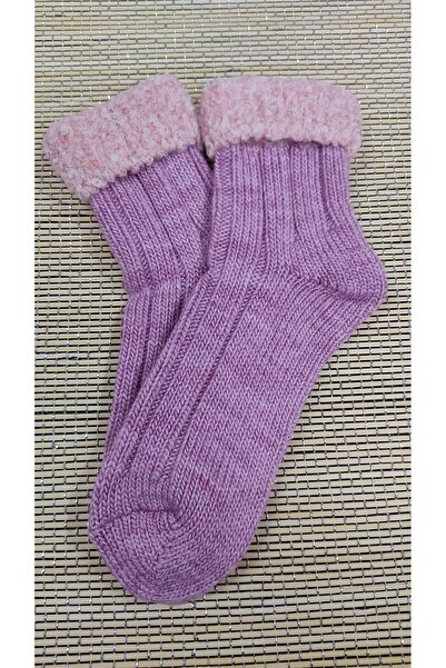 erceys Șosete de lână de damă Konç Curly Boat Socks Chic Quality 1 pereche