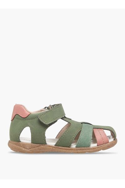 Juniors Panelled Sandals with Hook and Loop Closure
