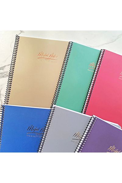 Gıpta Metal Notes Spiral Pp Copertă A4 80yp. Caiet în carouri