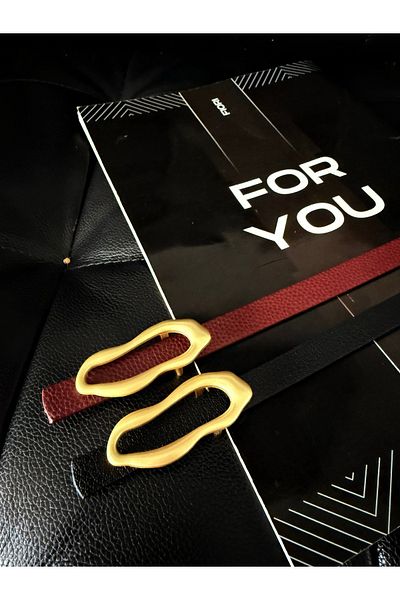 Fiori حزام رفيع بإبزيم بتصميم إيطالي، حزام بنطلون، حزام قميص، حزام معطف