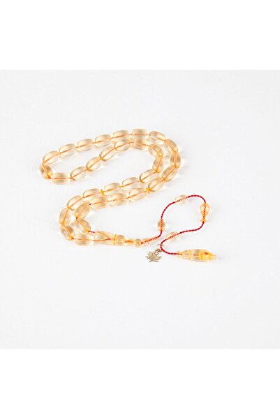 LapisDo 7 × 10 مم قطع بيزي أصفر شفاف - مسبحة عنبر ناري