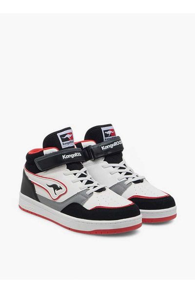 Kangaroos KangaROOS Women's Logo Detail High Cut Sneakers with Hook and Loop Closure