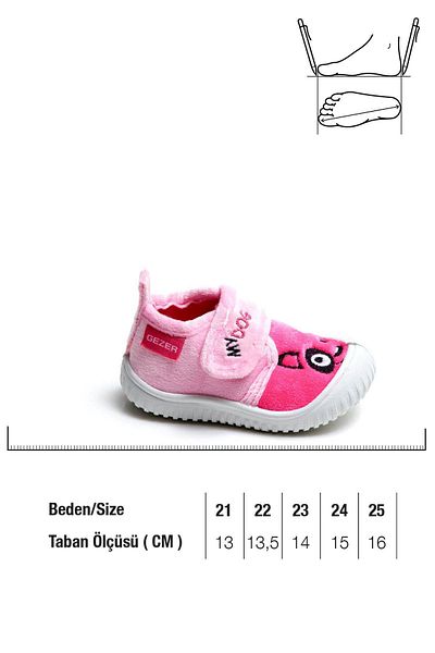 GEZER 03197 Pantofi de zi cu zi pentru fete cu velcro