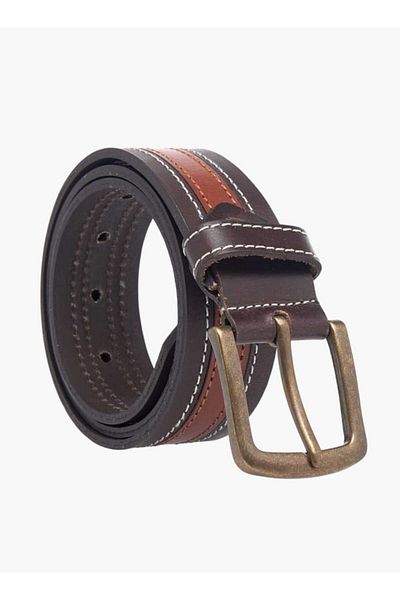 Lee Cooper Colourblock Belt with Pin Buckle Closure