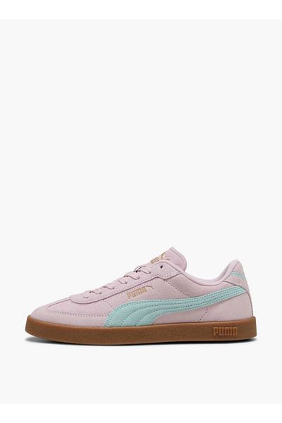 Puma Women's Logo Detail Sneakers with Lace-Up Closure - Club II Era Suede