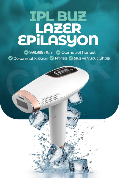 Kitchen Time Ipl Buz Lazer Epilasyon 999.999 Atım Otomatik/manuel Dokunmatik ...