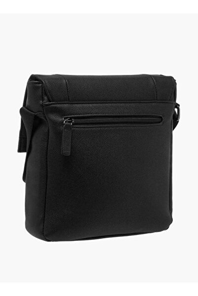 LBL by Shoexpress Textured Crossbody Bag with Adjustable Strap - W 24 x H 27 x D 7 cm