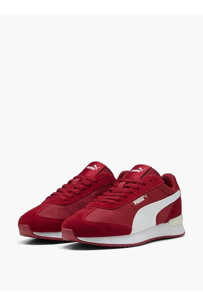 Puma Women's Logo Detail Sneakers with Lace-Up Closure - R78 Wind MU