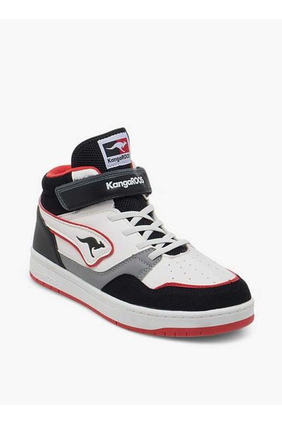 Kangaroos KangaROOS Women's Logo Detail High Cut Sneakers with Hook and Loop Closure