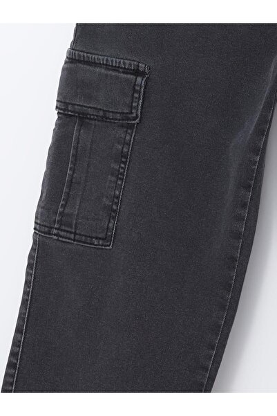 LC Waikiki Beli Lastikli Erkek Çocuk Kargo Jean Pantolon
